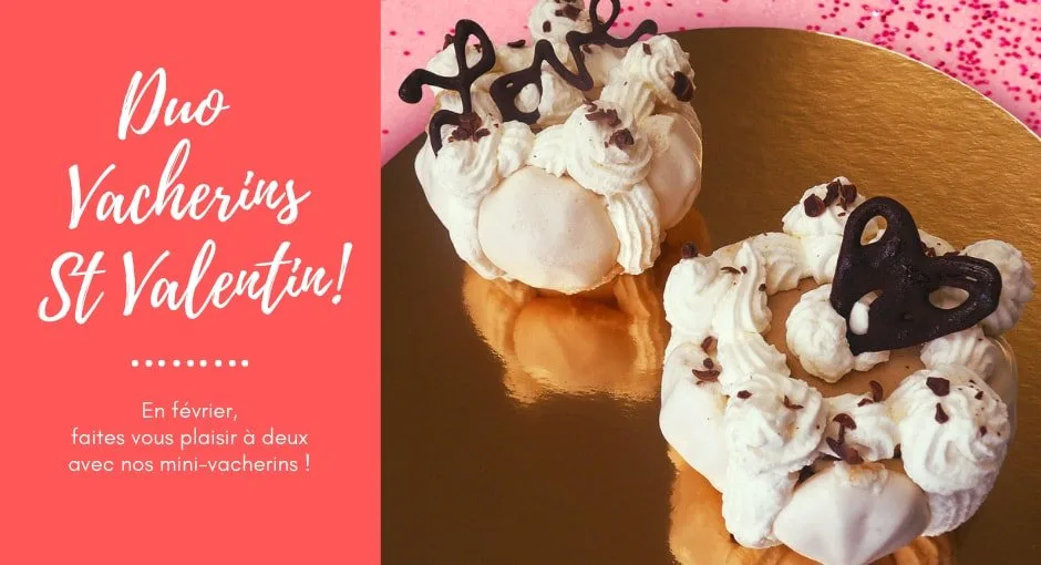 Duo mini-vacherin Saint Valentin