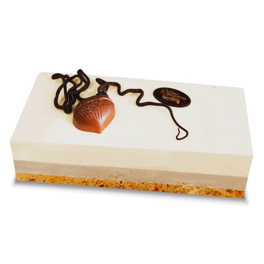 Bûche glacée marrons whisky poire