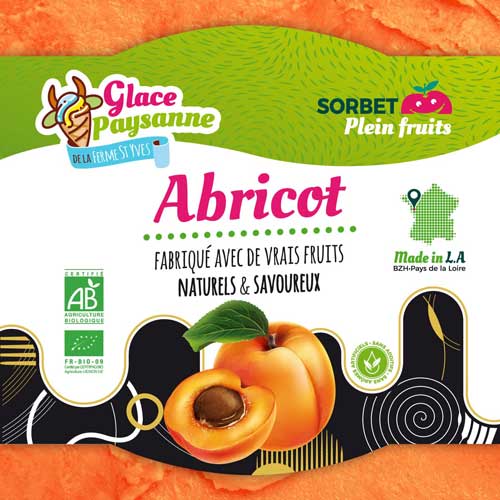 Étiquette sorbet Abricot