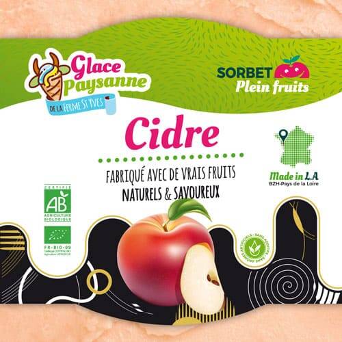 Étiquette sorbet Cidre