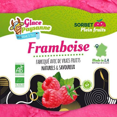 Étiquette sorbet Framboise