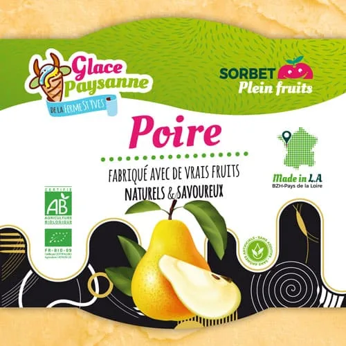 Étiquette sorbet Poire