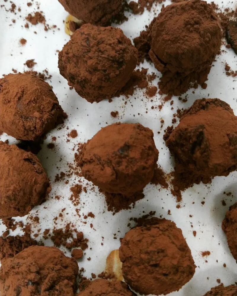 De délicieuses truffes en chocolat
